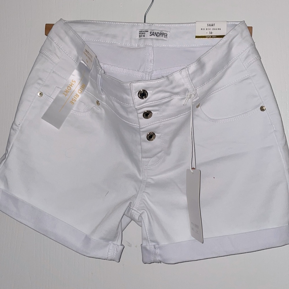 Mid rise jegging short